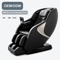 Fauteuil de massage corporel complet avec style classique et stable, thérapie par chaleur profonde et cuir résistant au froid