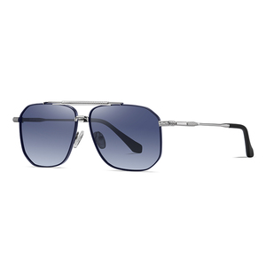 Gafas de Sol Polarizadas de Lujo, Diseño de Doble Barra Metálica, Unisex, Lentes TAC, para Conducir, Moda Urbana, Aire Libre - Product Image 5