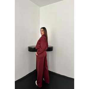 Combinaison de plongée thermique longue à fermeture éclair frontale bordeaux pour la natation, la plongée, la pêche sous-marine et la plongée libre (vente en gros) - Product Image 1