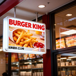 ป้ายไฟร้านเบอร์เกอร์แบบกำหนดเองพร้อมหลอดไฟ LED ประหยัดพลังงานและอายุการใช้งานยาวนาน - Product Image 6