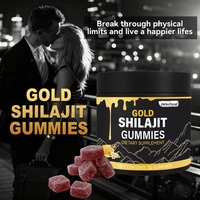 Gummies de Shilajit Doré Premium Naturel – Complément Alimentaire Énergisant Riche en Nutriments pour la Santé et le Bien-être