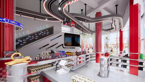 Custom LED Display Showcase & Blind Box Shelf | One-Stop Pop Toy Shop Interior Design for Collectible Store - Product Image 4