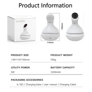 Masajeador Eléctrico Inteligente para Cabeza con Vibración y Amasamiento Multi-Garras, Carga <span class=keywords><strong>USB</strong></span>, Instrumento de Fisioterapia para el Cuero Cabelludo - Product Image 2