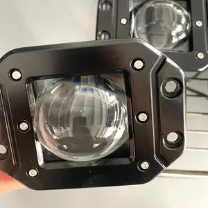 40w Glass Lenses Dual Color LED Fog Light Led Projector Lens Led Driving Work Spot Off Road 4 Inch Led Pods Light
