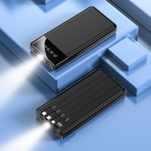 Cargador Portátil de Emergencia Universal de Buena Calidad, 20000 mAh, con 4 Cables Integrados, Carga Rápida para Teléfono Móvil - Product Image 5