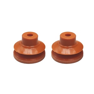 LX40 2 ventosas de goma suave de 40 mm con brida estándar, neumáticas, sin necesidad de adhesivo para brazo mecánico - Product Image 1