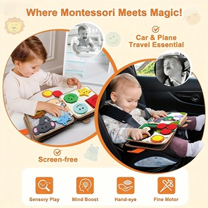 Livre en <span class=keywords><strong>feutre</strong></span> Montessori pour l'éducation précoce des enfants, livre d'activités en tissu doux pour bébés, tableau d'activités portable sur le thème des animaux pour les tout-petits <span class=keywords><strong>de</strong></span> 1 à 3 ans - Product Image 3
