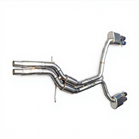 Convient pour Audi A5 3.2 2007-2012, tuyau d'échappement en acier inoxydable haute performance avec silencieux à valve, système d'échappement cat-back