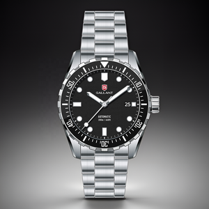Montres pour hommes, fabricant de montres oem de luxe personnalisées, montre-bracelet mécanique automatique avec boîtier en acier inoxydable - Product Image 1