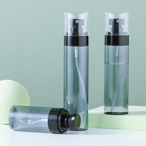 Wholesale 30ml 60ml 100ml 120ml <strong>Black</strong> Translucency Fine Mist <strong>Black</strong> Spray Bottle PETG Flat <strong>Top</strong> Plastic Bottle - Product Image 3