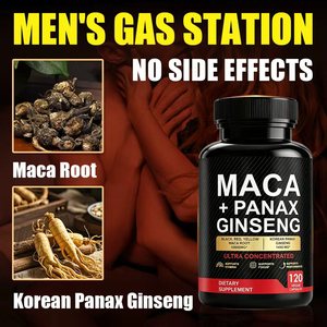 Cápsulas de Maca <span class=keywords><strong>y</strong></span> Ginseng Panax para Agrandamiento Masculino, Erecciones, Suplementos Herbales para Hombres, Energía <span class=keywords><strong>y</strong></span> Próstata - Product Image 3