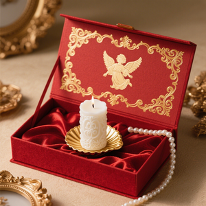 Caja de velas aromáticas de papel reciclado con bajo contenido de carbono, certificado ISO9001, embalaje respetuoso con el medio ambiente personalizable de fábrica - Product Image 5