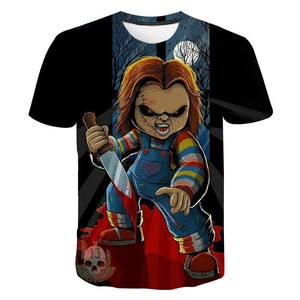 Fitspi Halloween <span class=keywords><strong>Horror</strong></span> 3d Tshirt uomo O collo corto t-shirt Plus Size Tshirt Dropshipping all'ingrosso - Product Image 6