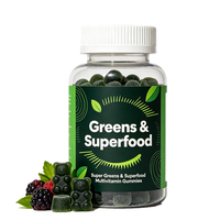 SuperGreens Gummies Quotidiennes : Soutien Énergétique, Superaliments, Gummies Verts pour la Santé