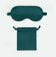 Masque pour les yeux en satin de soie personnalisé avec logo - Masque de sommeil respirant et occultant pour l'été et l'hiver
