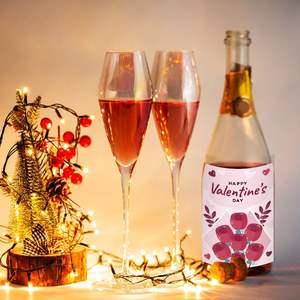 Décorations de fête de la Saint-Valentin, ensemble d'autocollants pour bouteilles de vin, pour dîner romantique, anniversaire, fiançailles, fournitures de célébration - Product Image 4