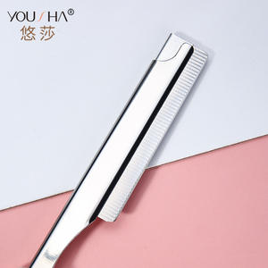 Maquinilla de Afeitar para Cejas de Acero Inoxidable Yousha, Recortadora Plegable, Afeitadora Afilada con 5 Cuchillas YX113 Blanca - Product Image 5