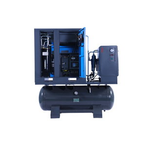 มอเตอร์สกรูแบบสามเฟส PM VSD ไร้น้ำมัน เงียบ 220/380V 50/60Hz 7.5KW 10HP 4-in-1 ระบบระบายความร้อนด้วยอากาศแบบอยู่กับที่ ขับเคลื่อนโดยตรง มาตรฐาน CE - Product Image 2