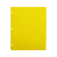 Carpeta de Plástico PP Resistente Tamaño Carta con 3 Perforaciones, 2 Bolsillos y 3 Anillas para Archivo de Documentos de Oficina, para Estudiantes y Uso Escolar