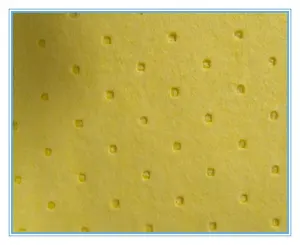 100PP Dimpled Oil Spill Mat Yellow Chemical Absorbent Pad For Workplace