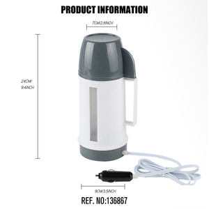 12V/24V xe Nước Điện Ấm đun nước 600ml nồi hơi nóng xách tay nước nóng du lịch cốc cà phê trà nồi - Product Image 2