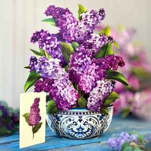 High Quality Gift Cards 3D Flower Bouquets for Mother's Day Teacher's Day Greeting Cards