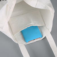 Sac fourre-tout en toile épaisse écologique et recyclable de 16 oz avec poche intérieure, certifié GRS, marque ZJ