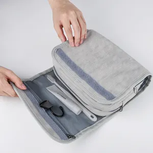 PU-Schminkbeutel gefaltet große Kapazität Reisetaschen Cosmetik-Organisator hängende Reisetasche Kosmetik