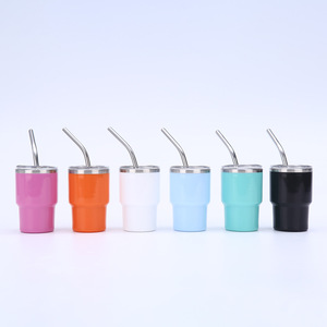 Nouvel ensemble de 5 gobelets isothermes 40 oz, couleur unie, intérieur acier, extérieur plastique, portable, avec poignée et paille - Product Image 2