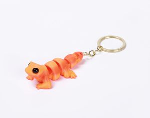 Llavero con Colgante de Animal Impreso en 3D, Adorno con Articulaciones Móviles Integrales, Accesorio de Figurita Miniatura Linda para Decoración de Escritorio - Product Image 5