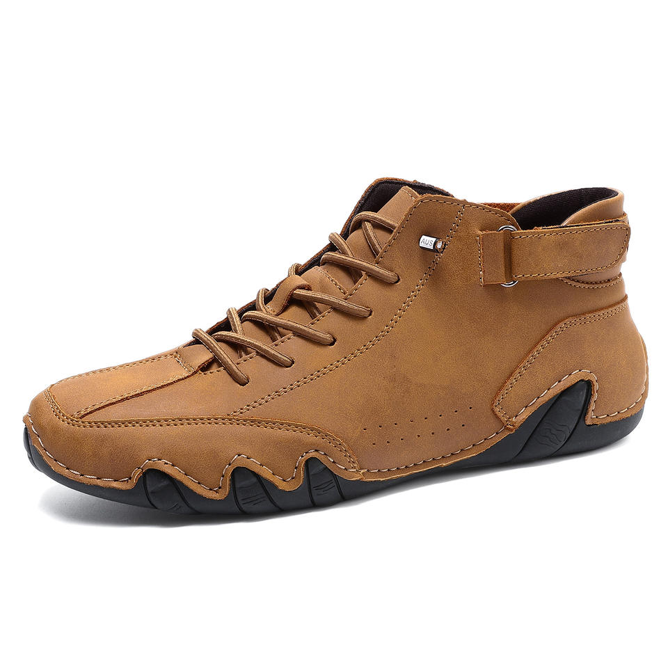 Men's Shoes Support Custom Oem Logo Plus Size Explosion High-top Casual Men's Short Boots Walking Style Shoes