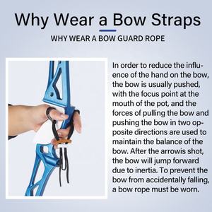 SPG Archery <strong>Bow</strong> Wrist <strong>Sling</strong> Straps Finger <strong>Sling</strong> Adjustable Handmade for Recurve <strong>Bows</strong> Hunting Target Shooting Accessories - Product Image 2