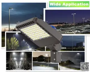 7 Years Warranty IP66 100watt 150watt 200watt Led Shoebox Light Sport Court Light Square / Round Pole Mount Led Area Road Light