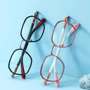 EW-filtro de silicona tr90 personalizado para niños, marcos de gafas de vidrio con luz azul para ordenador