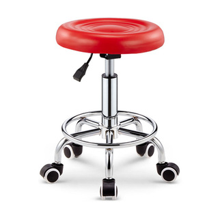 Baixo Preço Swivel Round Barber <span class=keywords><strong>Chair</strong></span> Lab Rotating Stool com Polia Barbearia Cabeleireiro Médico Dental Médico Salão Cadeiras - Product Image 3
