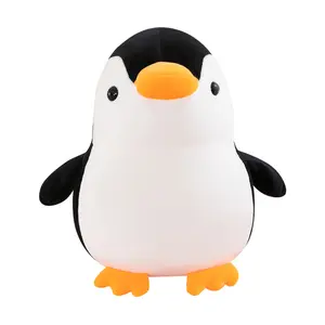 友谊低最小起订量软企鹅毛绒玩具批发企鹅娃娃定制logo