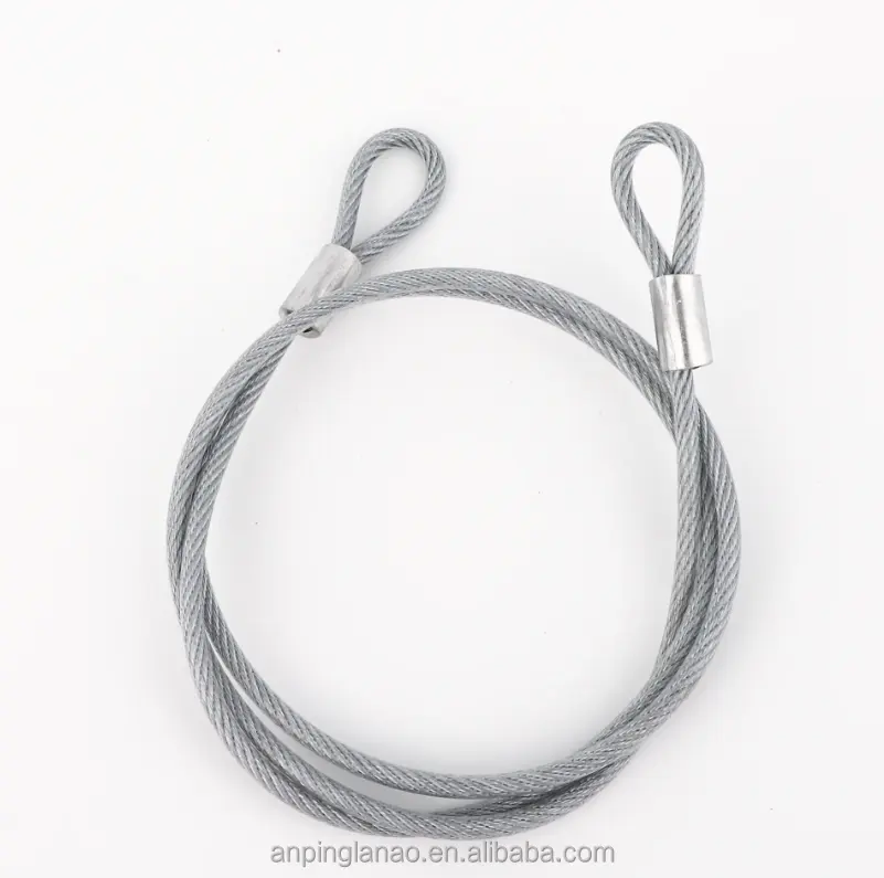 Threaded Lifting Loop Galvanized Stainless Steel Wire Rope