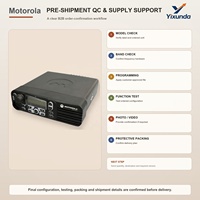 Radio mobile DMR Motorola DM3600 d'origine, VHF 45W ou UHF 40W, 1000 canaux, IP54, affichage à deux lignes pour la communication en véhicule
