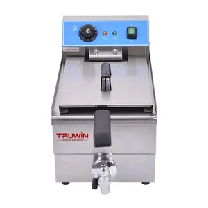 Top sell Stainless Steel commercial electric fryer 10L deep fryers restaurant with timer