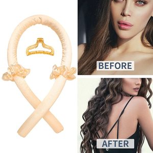 Custom Logo Satin Heatless <b>Hair</b> <b>Curler</b> Set Frizz-Free Soft Curls Sleep Curling Rod <b>Headband</b> Overnight Curling Rod for Styling - Product Image 3