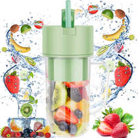 Blender et extracteur de jus portables, style bouteille Mason avec paille, disponible