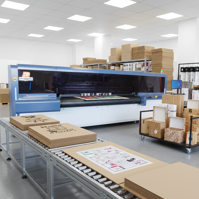 Ruisheng RS2500 Pizza Box Printer Single Pass Digital Inkjet Printer One Pass Printer for Carton Box