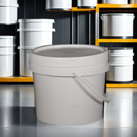 Tambour en plastique blanc et transparent de 20L de qualité alimentaire seaux et barils ronds de 5 gallons pour l'emballage