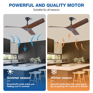 <span class=keywords><strong>Ventilateur</strong></span> de <span class=keywords><strong>plafond</strong></span> décoratif pour chambre à coucher, 52 pouces, télécommande, moteur silencieux DC, ABS, 3 pales, prix promotionnel - Product Image 2