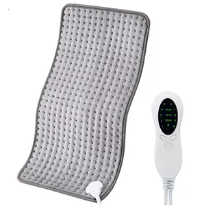 Heating pad for back pain relief, custom heating settings for wet and dry heat therapy for neck and shoulders, machine washable,