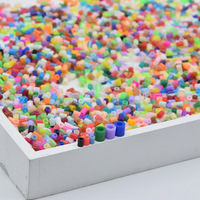 Perles Hama Perler en plastique de 5 mm, 74 couleurs, en gros, 500 g/sac, mélange de couleurs, jouet artistique éducatif, perles à fusionner pour enfants, loisirs créatifs DIY