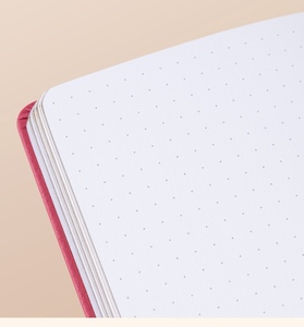 Pour LABON Mini A6 couverture rigide Journal 160gsm feuille d'or cuir PU gros couture reliure cahier de poche avec bande élastique - Product Image 3