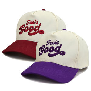 Gorras de Béisbol de 5 Paneles con Bordado 3D en Relieve, Color en Contraste, MOQ Bajo, OEM, ODM, Logotipo de Marca Personalizado - Product Image 6