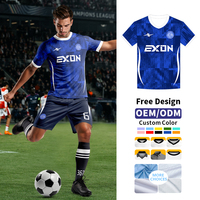 Camisetas de Fútbol Personalizadas Sublimadas EXON Elite, Uniforme de Equipo, Absorbentes de Humedad, Antibacterianas, 160g, para Todo Clima, Hombres, Mujeres, Jóvenes