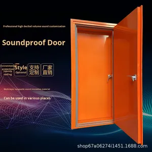 Cửa thép cách âm hiện đại cho phòng thu ktvs phòng máy tính phòng nghe nhìn khách sạn nhà bếp hoàn thiện bề mặt - Product Image 3